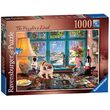 Puzzle Ravensburger - Bureau avec puzzle, 1000 pièces