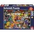 Puzzle Schmidt - Mercado de antigüedades en el garaje, 500 piezas