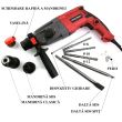 Bohrhammer, SDS Plus, 820 W, 2 Wechselspannfutter, 3 J, Warcraft