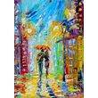 Puzzle 1000 piese Enjoy - Rainy Romance in the City