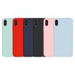 iPhone XS Max Hülle Devia Silicon Nature Series Blau