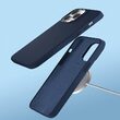 iPhone 14 Plus case Devia Nature Series Silicone Magnetic Navy Blue