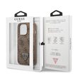 Custodia Guess 4G Saffiano Doppia Scheda per iPhone 13 Pro Marrone