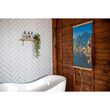 Panou radiant electric decorativ TRIO, incalzire cu infrarosu 430W,  model Village Hallstatt, 100 x 57 cm