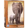Puzzle Eurographics - Der Elefant und das Elefantenbaby, 1000 Teile