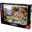 Anatolisches Puzzle - Sung Kim: Stone Bridge Cottage, 1500 Teile