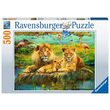 Puzzle Ravensburger - Löwenfamilie, 500 Teile