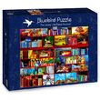 Puzzle Bluebird Puzzle - The Library The Travel Section, 1000 Teile