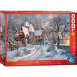 Puzzle Eurographics - Dominic Davison : Cottage de Noël, 1000 pièces