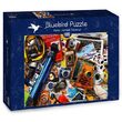Puzzle Bluebird - Retro-Kamera-Tischplatte, 1000 Teile