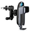 Soporte Baseus Auto Milky Way con Cargador Inalámbrico Negro (accesorio de ventilación)
