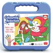 Puzzle para colorear Educa - Puzzle para colorear Caperucita Roja, 20 piezas