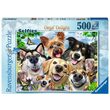 Puzzle Ravensburger - Selfies Dogs' Delight, 500 Teile