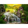 Puzzle 1000 piese Enjoy - A Log Cabin by the Magic Creek