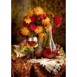 Puzzle 1000 Teile Enjoy – Dahlien und Wein