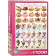 Puzzle Eurographics - Sabores de Helado, 1000 piezas