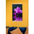 Panou radiant electric decorativ TRIO, incalzire cu infrarosu 430W  termostat 2 trepte  model orhidee violet,  100 x 60 cm