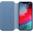 Original iPhone X / XS Apple Leder Folio Cornflower Hülle