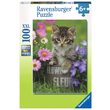 Puzzle Ravensburger - Kätzchen unter den Blumen, 100 Teile XXL