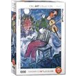 Puzzle Eurographics - Marc Chagall: Der blaue Geiger, 1000 Teile