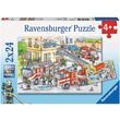 Puzzle Ravensburger - Héros en action, 2x24 pièces
