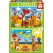 Puzzle Educa - Drachen und Ritter, 2x48 Teile