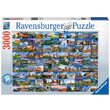 Puzzle Ravensburger - 99 schöne Orte in Europa, 3000 Teile