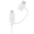 Originele Kabel USB naar Type-c & MicroUSB Samsung Combo Wit