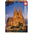 Puzzle Educa - Sagrada Familia, 1000 Teile, mit kleber