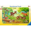 Puzzle Ravensburger - Tiere im Wald, 15 Teile