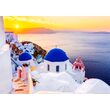 Puzzle 1000 pièces Enjoy - Lever de soleil sur Santorin, Grèce