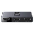 Splitter Baseus Matrix HDMI 2 in 1 Grigio siderale