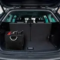 Organizer per bagagliaio auto premium, multifunzionale, impermeabile con maniglie in alluminio, pieghevole, nero