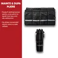 Organizer per bagagliaio auto premium, multifunzionale, impermeabile con maniglie in alluminio, pieghevole, nero