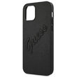 iPhone 12 Pro Max Case Guess Saffiano Vintage Script Black