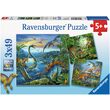 Puzzel Ravensburger - Bedel van Dinosaurussen, 3x49 stukjes
