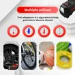 Digitaler Auto-Luftkompressor, DC 12 V, 120 W, 10 A, 150 PSI, 35 l/min, Roll Fast, Netzkabel 2,80 m, Auto, Fahrrad, Motorrad, Bälle, verschiedene andere aufblasbare Objekte, LED-Taschenlampe, automatischer Stopp