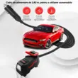 Digitaler Auto-Luftkompressor, DC 12 V, 120 W, 10 A, 150 PSI, 35 l/min, Roll Fast, Netzkabel 2,80 m, Auto, Fahrrad, Motorrad, Bälle, verschiedene andere aufblasbare Objekte, LED-Taschenlampe, automatischer Stopp