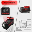 Digitaler Auto-Luftkompressor, DC 12 V, 120 W, 10 A, 150 PSI, 35 l/min, Roll Fast, Netzkabel 2,80 m, Auto, Fahrrad, Motorrad, Bälle, verschiedene andere aufblasbare Objekte, LED-Taschenlampe, automatischer Stopp