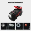 Digitaler Auto-Luftkompressor, DC 12 V, 120 W, 10 A, 150 PSI, 35 l/min, Roll Fast, Netzkabel 2,80 m, Auto, Fahrrad, Motorrad, Bälle, verschiedene andere aufblasbare Objekte, LED-Taschenlampe, automatischer Stopp