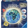 Puzzle Ravensburger con mappamondo - Mondo, 72 pezzi, con LED