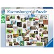 Ravensburger Puzzle - Collage mit Tieren, 1500 Teile