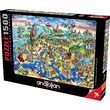 Puzzle anatolico - Maria Rabinky: Mondo europeo, 1500 pezzi