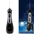 Irrigatore orale professionale Alinty AT77, 2000 impulsi, 5 testine, 3 velocità, serbatoio 200ml, ricarica USB, Nero