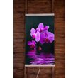 Panou radiant electric decorativ TRIO, incalzire cu infrarosu 430W  termostat 2 trepte  model orhidee violet,  100 x 60 cm