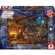 Puzzle Schmidt - Thomas Kinkade : Le Père Noël et ses lutins, édition limitée, 1000 pièces