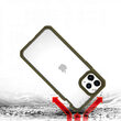 Cover iPhone 11 Pro Max IT Skins Hybrid Solid Kaki & Transparant (antishock)