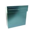 Mailbox, green, C4 format, 37.5x17.5x40 cm, Damech