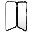 Custodia iPhone 11 Pro Meleovo con retro magnetico in vetro nero