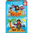 Puzzle Educa - Piraten, 2x20 Teile